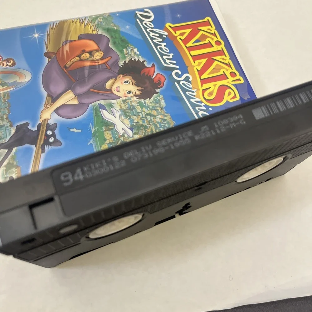 Kiki's Delivery Service Clam VHS Tape 1989 Studio Ghibli Anime by Hayao Miyazaki